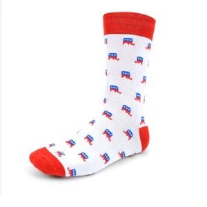 NWT Comfortable Republican Elephant Socks